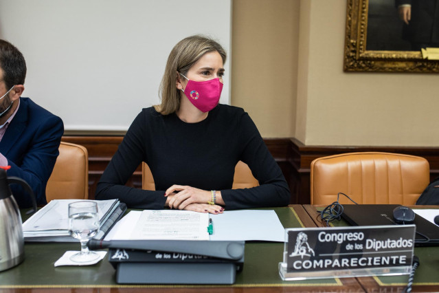Archivo - El secretaria de Estado de Energía, Sara Aagesen Muñoz, a su llegada a una Comisión de Transición Ecológica y Reto Demográfico en el Congreso