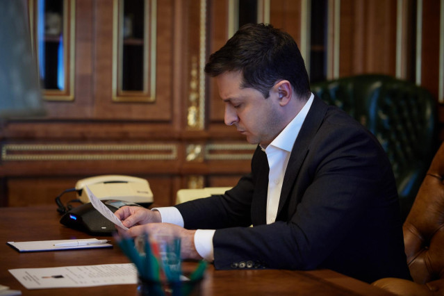 Volodimir Zelenski, presidente de Ucrania