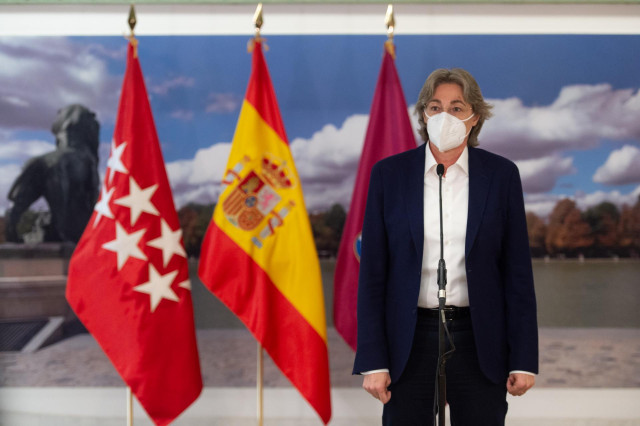La concejala de Recupera Madrid, Marta Higueras, ofrece una rueda de prensa en el Ayuntamiento de Madrid