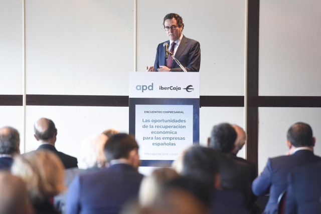 Conferencia de Antonio Garamendi en el Club Marítimo de Getxo (Bizkaia) organizada por APD