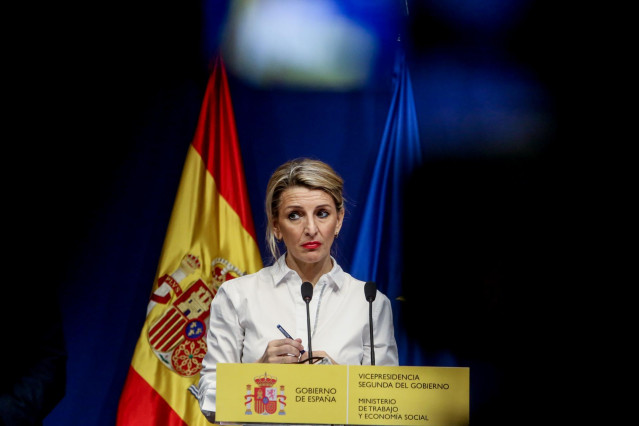 La vicepresidenta segunda y ministra de Trabajo y Economía Social, Yolanda Díaz.