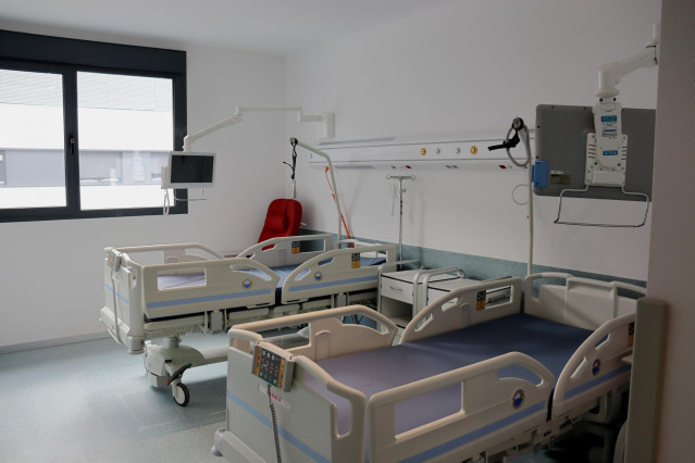 Archivo - Habitación en el hospital de Salamanca.