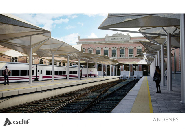 Archivo - Estación de tren de Cartagena