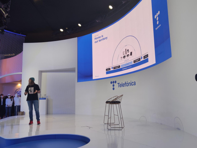El director de Digital de Telefónica, Chema Alonso, presenta Telefónica Kernel y un nuevo acuerdo con Microsoft en el Mobile World Congress este lunes 28 de febrero.