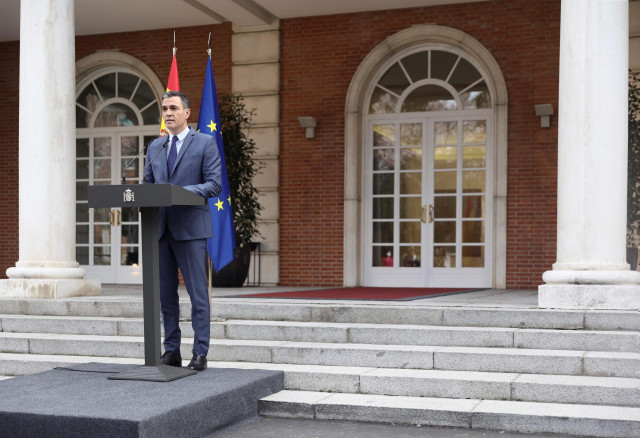 El presidente del Gobierno, Pedro Sánchez