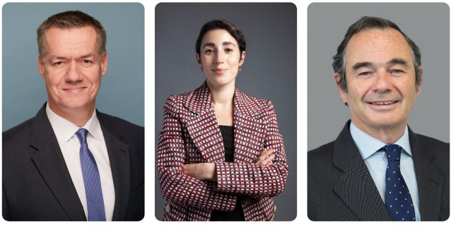 De izquierda a derecha: Jörg Höller, Irene Rodríguez y Miguel Zurita.