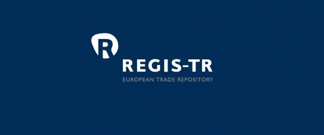 Archivo - Logo de REGIS-TR, compañía del grupo SIX.