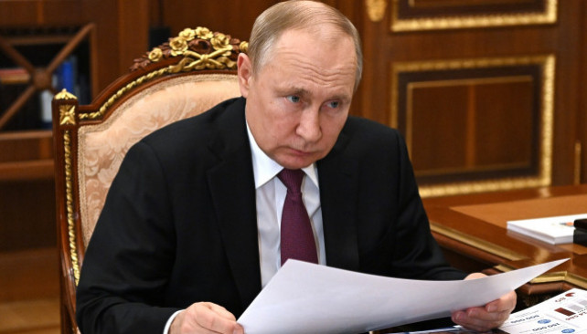 EuropaPress 4332899 handout 21 march 2022 russia moscow russian president vladimir putin speaks