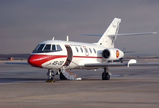 Archivo - Avión Falcon 20 del Ejército del Aire