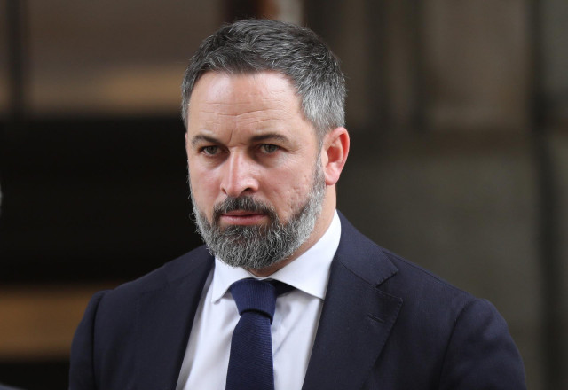 El líder de Vox, Santiago Abascal, en una sesión plenaria en el Congreso de los Diputados