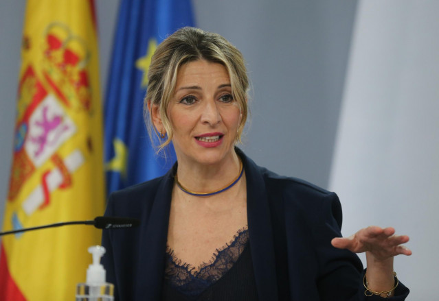 Archivo - La vicepresidenta segunda y ministra de Trabajo y Economía Social, Yolanda Díaz