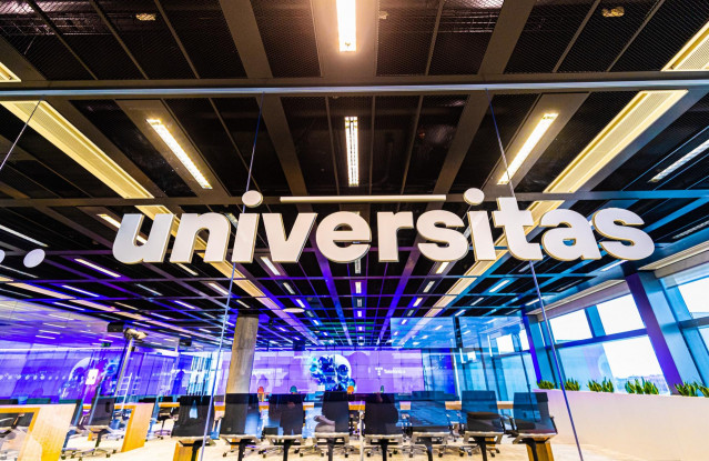 El presidente de Telefónica, José María Álvarez Pallete, ha presidido este jueves 31 de marzo la inauguración del nuevo campus de Universitas, la universidad corporativa de la firma, en Distrito Telefónica