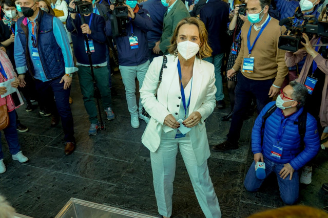 La portavoz del PP en el Congreso de los Diputados y futura secretaria general del partido, Cuca Gamarra, en el XX Congreso Nacional del PP este fin de semana