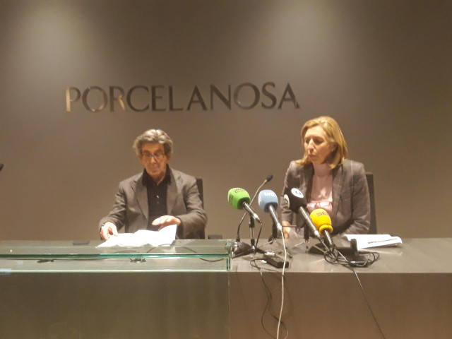 María José Soriano y Héctor Colonques en rueda de prensa