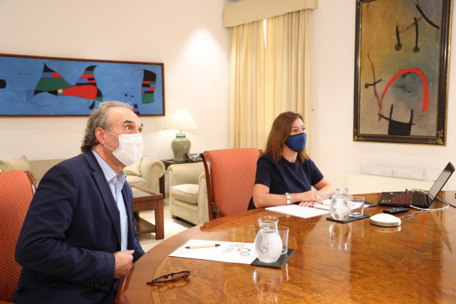 Archivo - El conseller de Educación, Martí March, y la presidenta del Govern, Francina Armengol. Archivo.