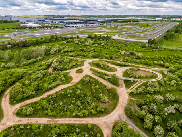 Alrededores de la planta de Porsche en Leipzig (Alemania)