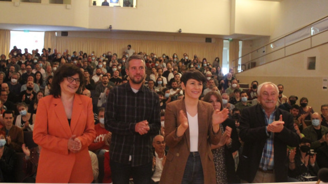 La portavoz del BNG, Ana Pontón, participa en un encuentro con representantes municipales de la organización