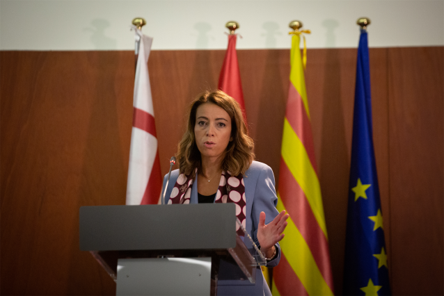 Archivo - La vicepresidenta de la Comisión Nacional del Mercado de Valores (CNMV), Montserrat Martínez Parera, interviene durante la inauguración telemática de la nueva delegación de la CNMV en Barcelona el 28 de septiembre de 2021.