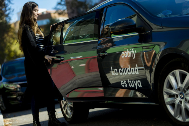 Archivo - Cabify presenta su 'Plan de Sostenibilidad' con el que se comprometen a descabonizar su fota en España para 2025.
