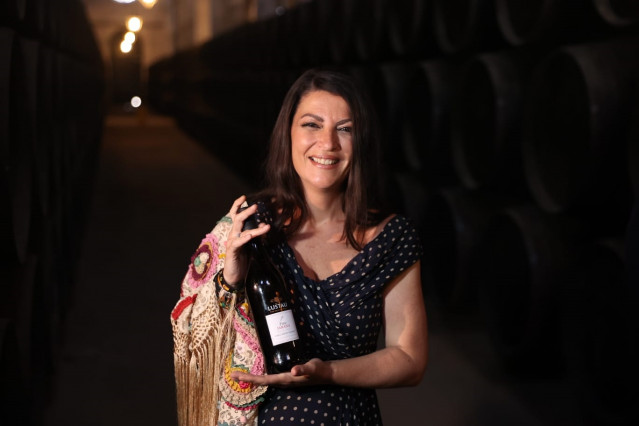 La candidata de Vox a la Presidencia de la Junta de Andalucía, Macarena Olona, este viernes en Jerez de la Frontera (Cádiz)