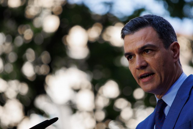 El presidente del Gobierno, Pedro Sánchez,