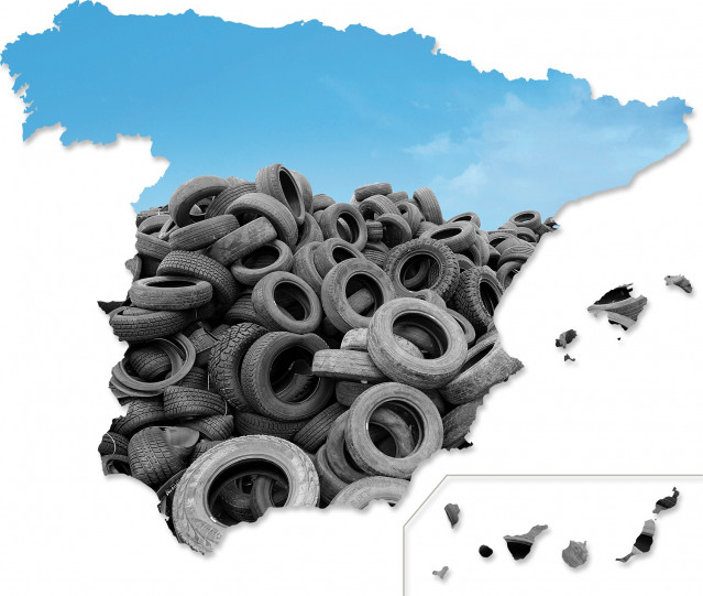 Reciclaje de neumáticos en España