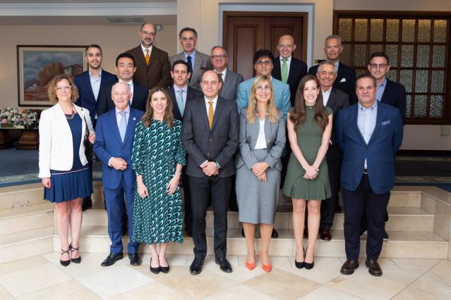 Archivo - Reunión del Consejo Empresarial Alianza por Iberoamérica (CEAPI) con el Ministro de Producción, Comercio Exterior, Inversiones y Pesca de Ecuador,  Julio José Prado.