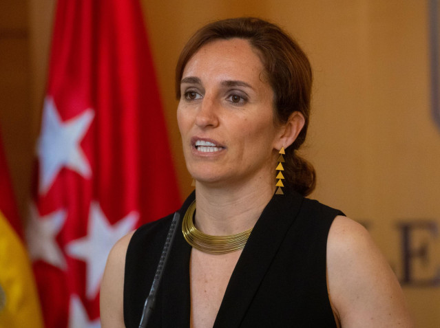 La portavoz de Más Madrid en la Asamblea de Madrid, Mónica García, interviene durante un pleno en la Asamblea de Madrid, a 12 de mayo de 2022, en Madrid (España). Durante el pleno, Vox ha vuelto a insistir en eliminar la figura del viceconsejero de cada u
