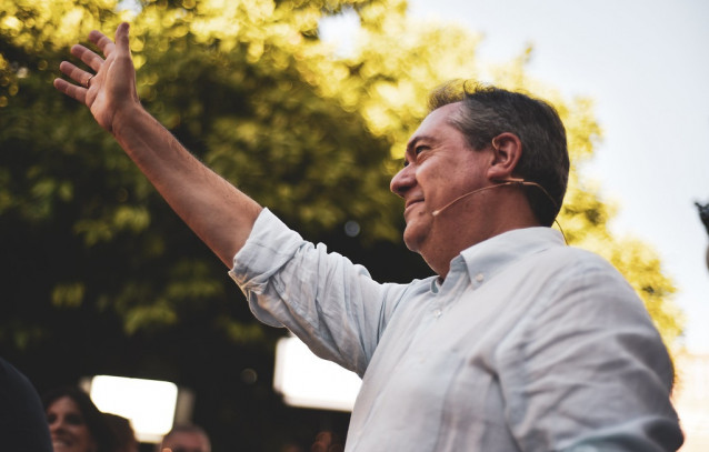 El secretario general del PSOE de Andalucía, Juan Espadas