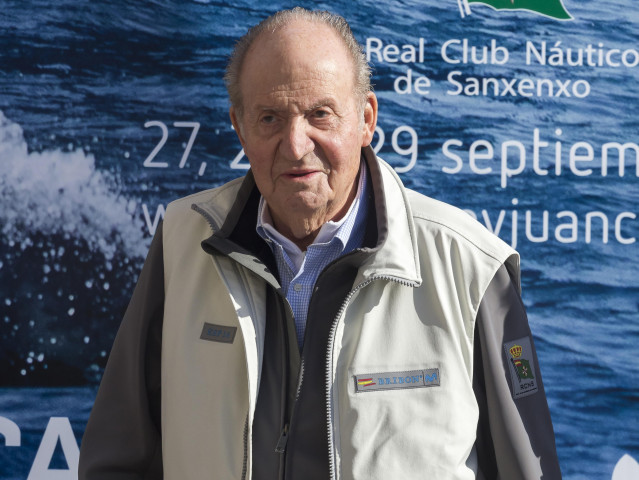El Rey Juan Carlos, en una de sus visitas a Sanxenxo