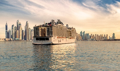 MSC World Europa iniciará sus operaciones en el golfo Pérsico a finales de año.