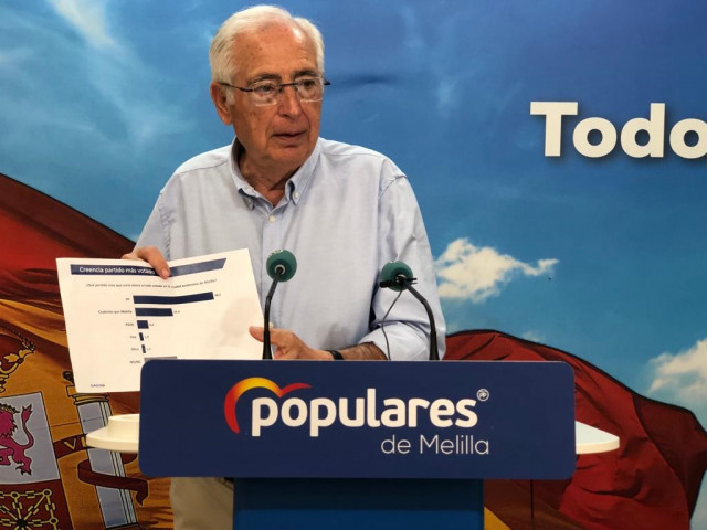 El presidente del PP de Melilla, Juan José Imbroda, en una foto de archivo.