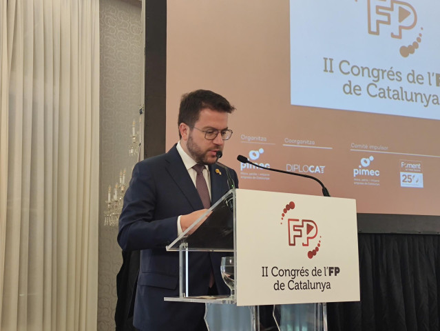El presidente de la Generalitat, Pere Aragonès.