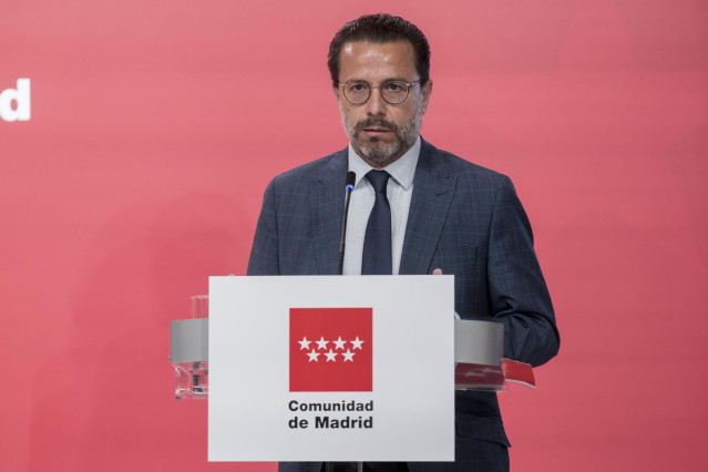 Archivo - El consejero de Economía, Hacienda y Empleo del Gobierno regional, Javier Fernández-Lasquetty