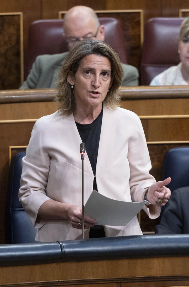 La vicepresidenta tercera y ministra para la Transición Ecológica y el Reto Demográfico, Teresa Ribera