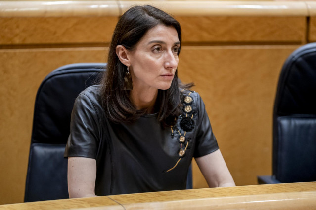 Archivo - La ministra de Justicia, Pilar Llop, en una sesión de control al Gobierno en el Senado, a 26 de abril de 2022