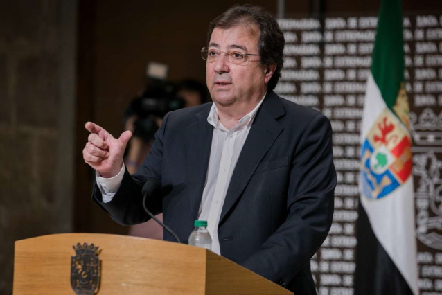 El presidente de la Junta, Guillermo Fernández Vara, en una imagen de archivo.
