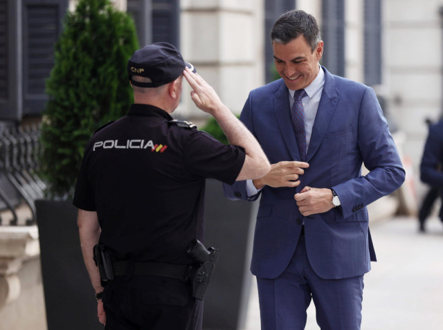 El presidente del Gobierno, Pedro Sánchez, a su llegada a una sesión plenaria, en el Congreso de los Diputados, a 8 de junio de 2022, en Madrid (España).