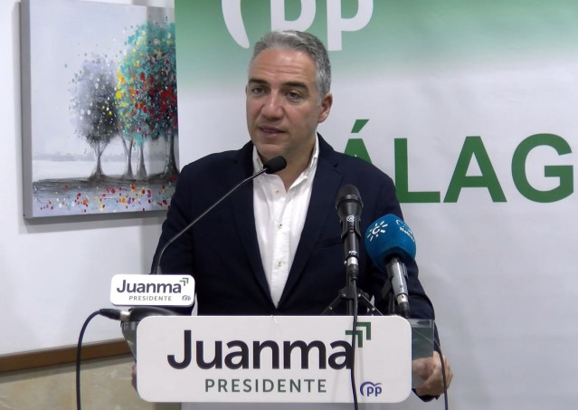 El coordinador de la campaña del PP-A en las elecciones del 19 de junio, Elías Bendodo