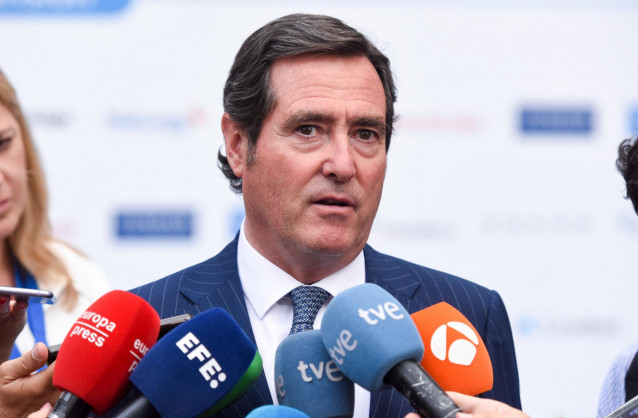 El presidente de la Confederación Española de Organizaciones Empresariales (CEOE), Antonio Garamendi