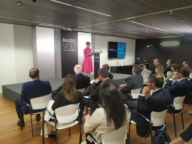 Arantxa Tapia, en la presentación de Basquevolt