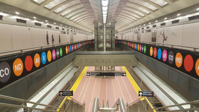 Archivo - Actuaciones de OHLA en las estaciones 63 y 72 del metro de Nueva York