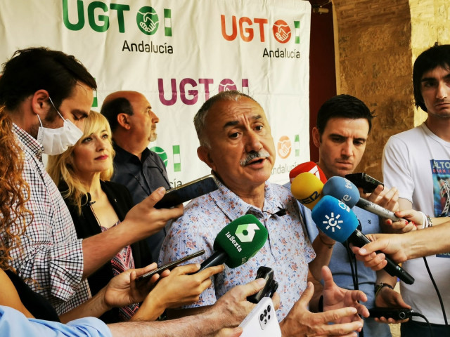 Pepe Álvarez durante sus declaraciones
