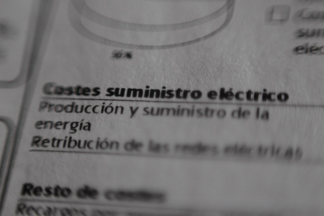 Archivo - Recursos de facturas de gas y luz