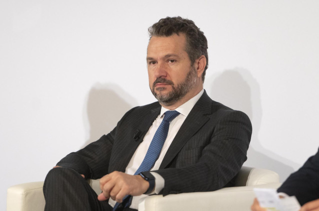 Archivo - El presidente de la CNMV, Rodrigo Buenaventura, en el XXVIII Encuentro del Sector Financiero en Hotel Meliá Castilla, a 29 de septiembre de 2021, en Madrid, (España).
