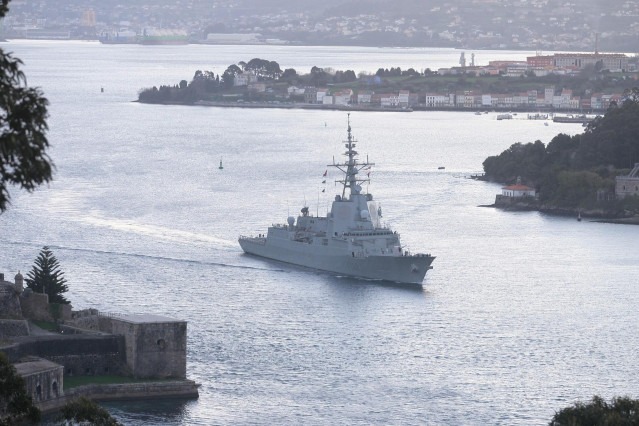 Archivo - La fragata 'Blas de Lezo' zarpa desde Ferrol para integrarse en la agrupación permanente número 2 de la OTAN en el Mar Negro, a 22 de enero de 2022