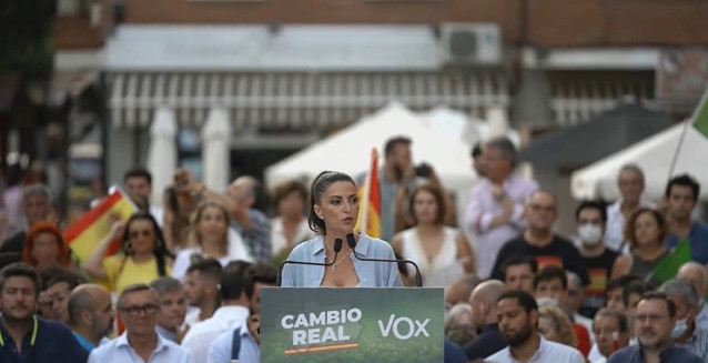 Olona en el mitin de Algeciras.