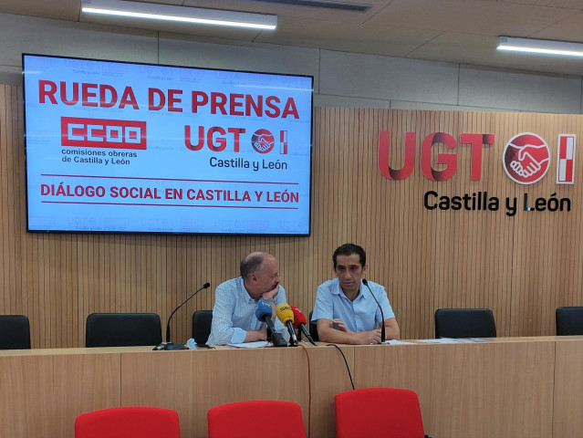 Faustino Temprano (i) y Vicente Andrés (d).