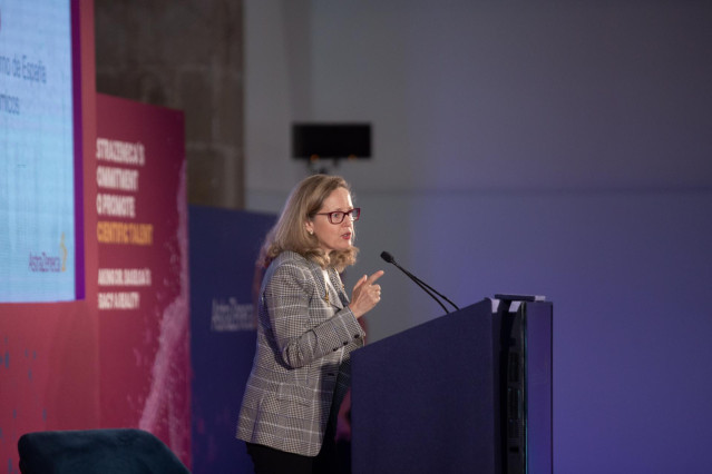 La vicepresidenta primera del Gobierno y ministra de Asuntos Económicos y Transformación Digital, Nadia Calviño.