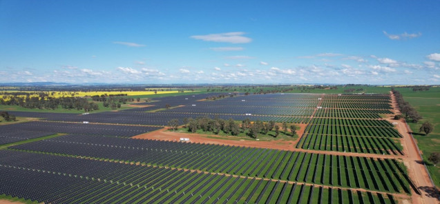 Planta solar de FRV en Sebastopol (Australia).